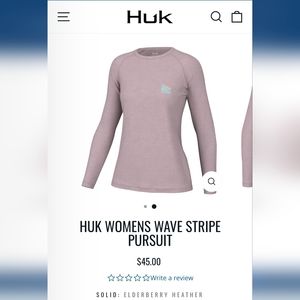 HUK new with tag elderberry fishing pursuit (M)